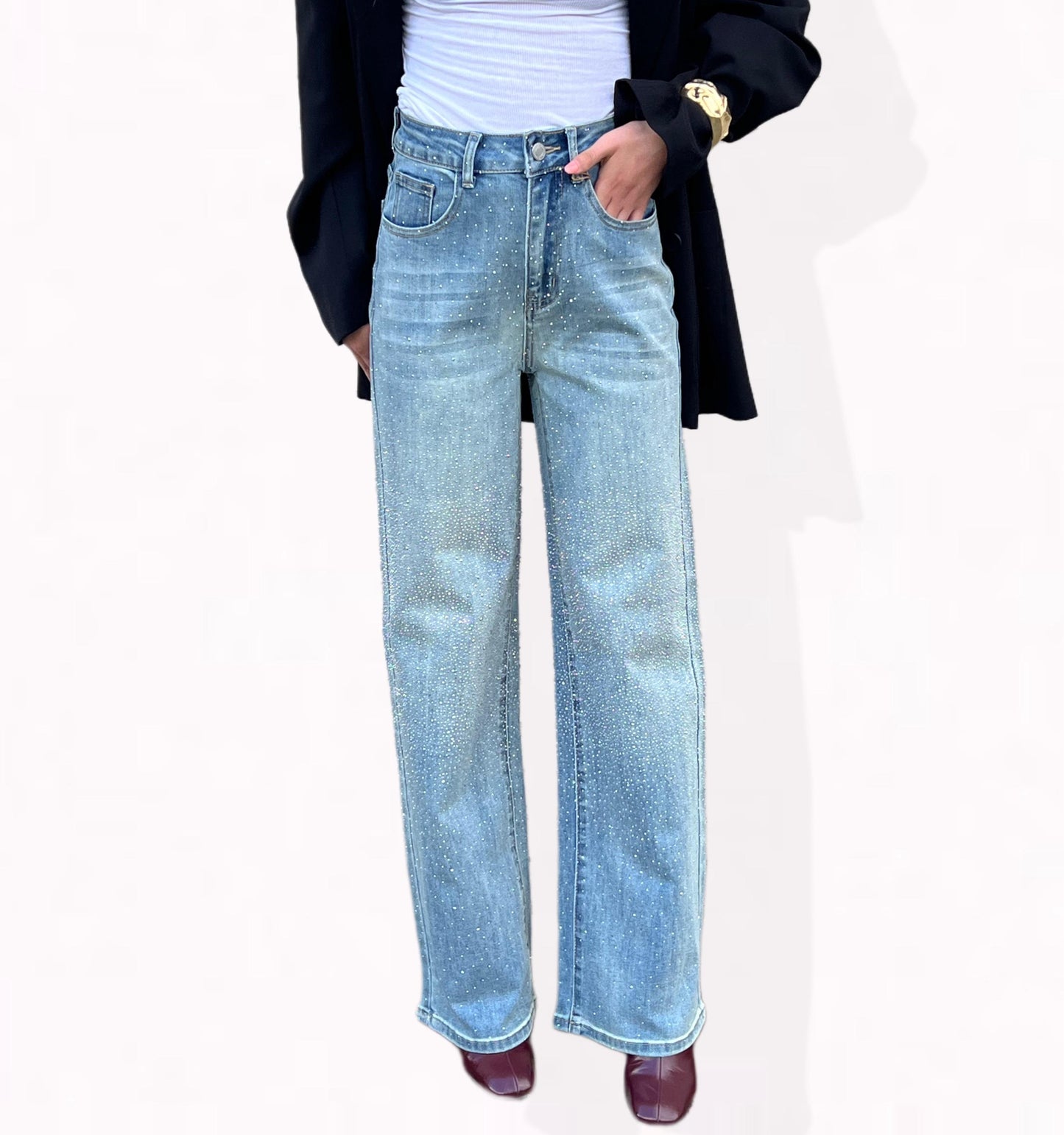 JEANS STRAIGHT SPARKLE