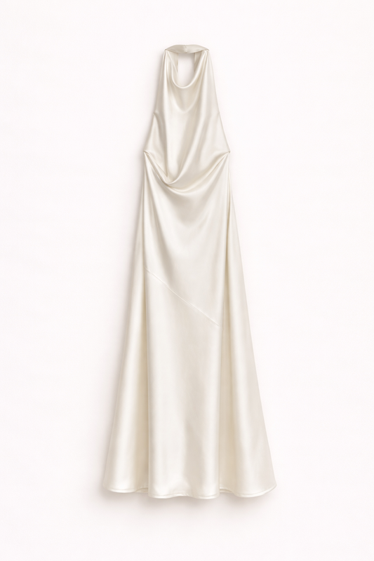 ABITO MAXI SATIN ELEGANCE - LUMINA