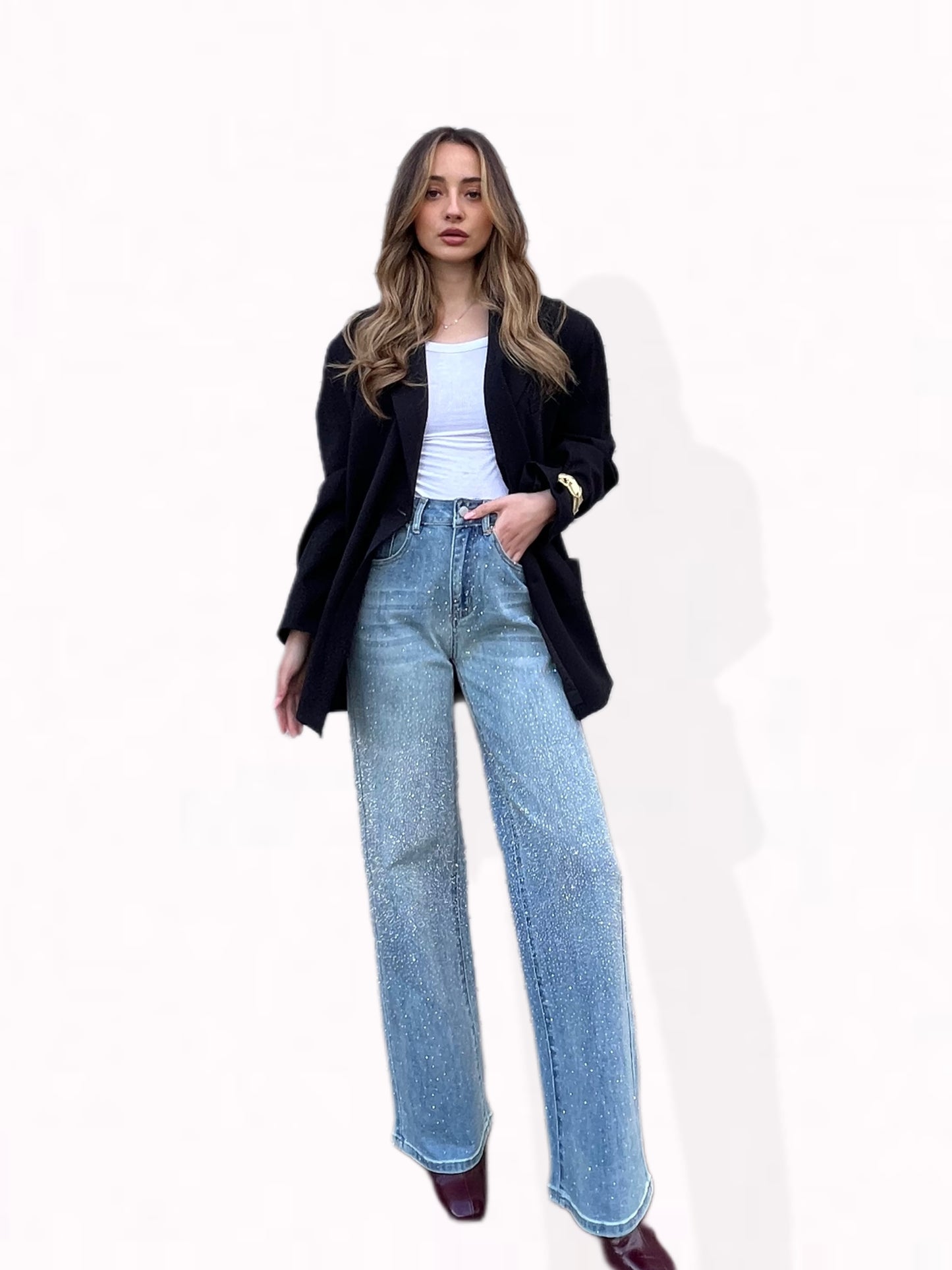 JEANS STRAIGHT SPARKLE