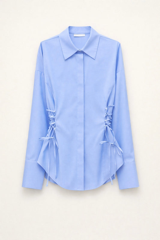 CAMICIA CON STRINGHE - LUMINA